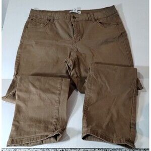 women's Pants Artisan NY Jeans Women Size 16 Khaki Light Weight Stretch